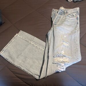 Levi’s High Rise Distressed Ribcage Straight Ankle Jeans - Size 26